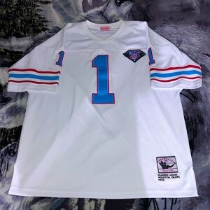 Vintage 1994 #1 Houston Oilers Jersey
75th Anniversary-Warren Moon